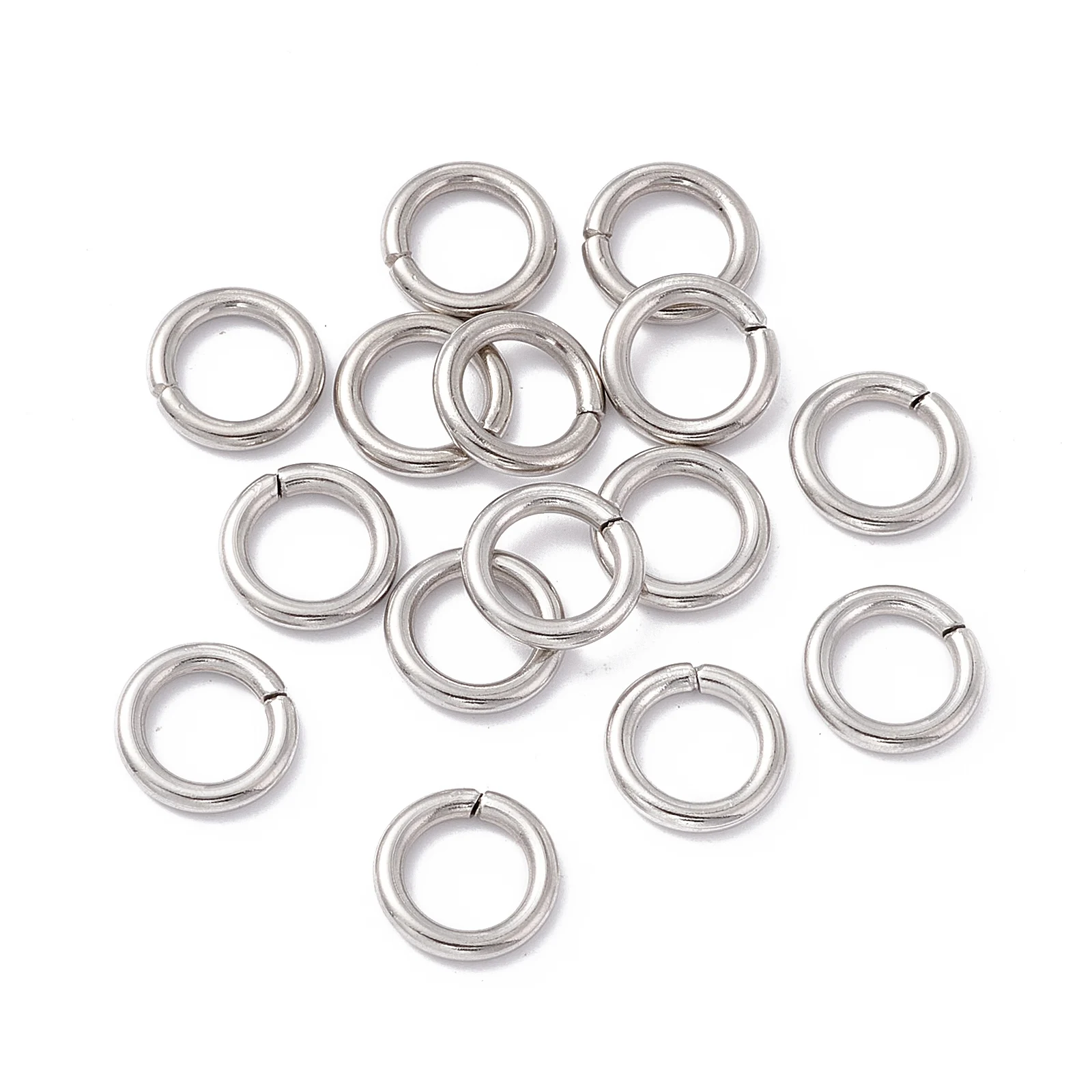 

1000/4000Pcs High Quality 5.4-16.2mm 304 Stainless Steel Open Jump Rings Round Split Rings Connectors DIY Jewelry Finding Making