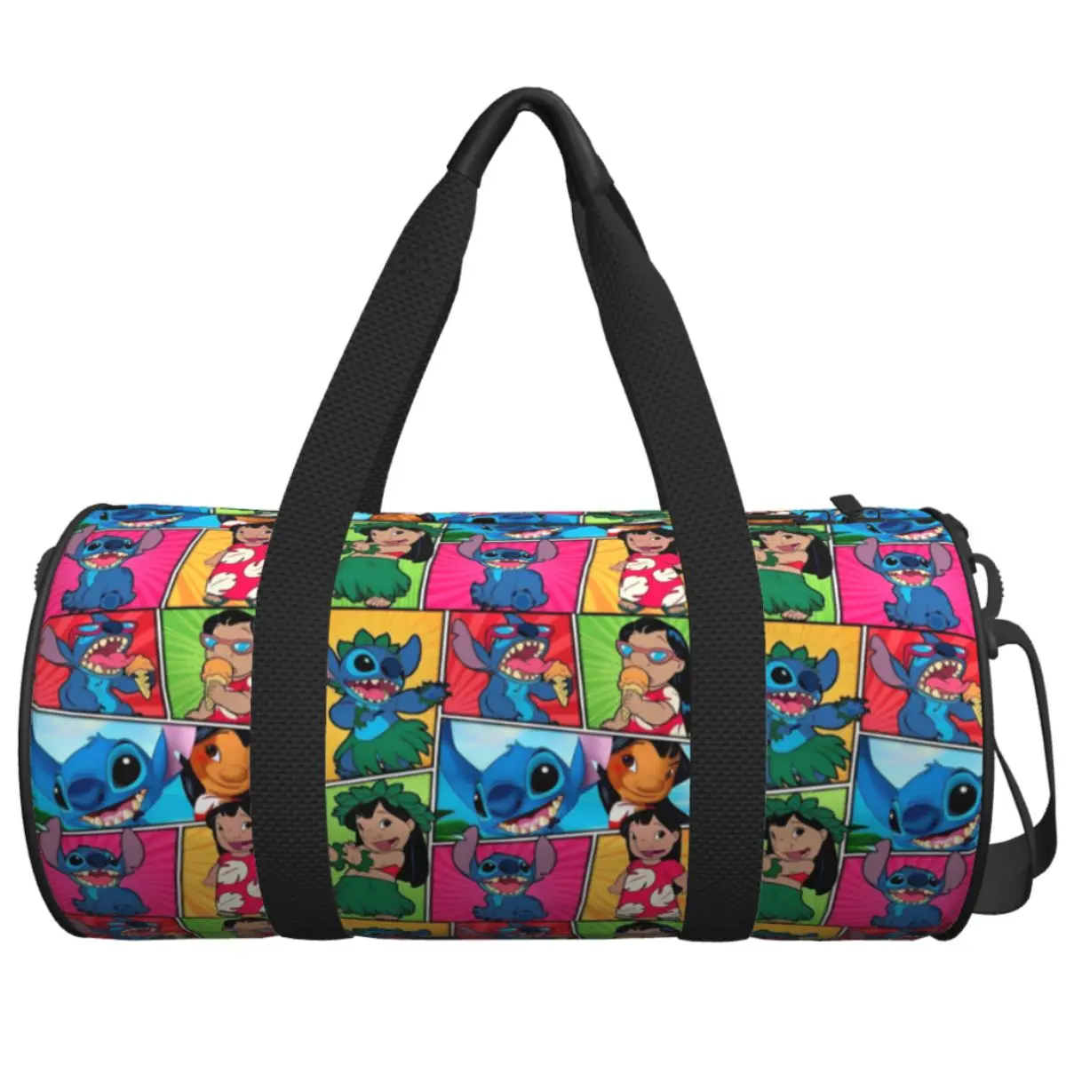 

Lilo And Stitch Custom Large Stitch Love Cartoon Tote Bag Women Shopping Shoulder Gym Beach Travel Bag