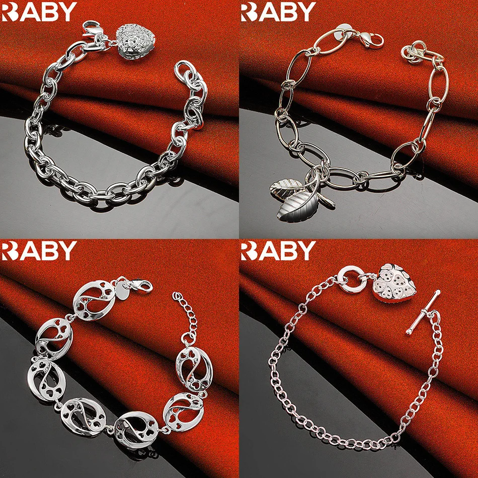 

URBABY 925 Sterling Silver Design Bracelets For Men Charm Trend Birthday Gifts Fashion Party Fine Jewelry