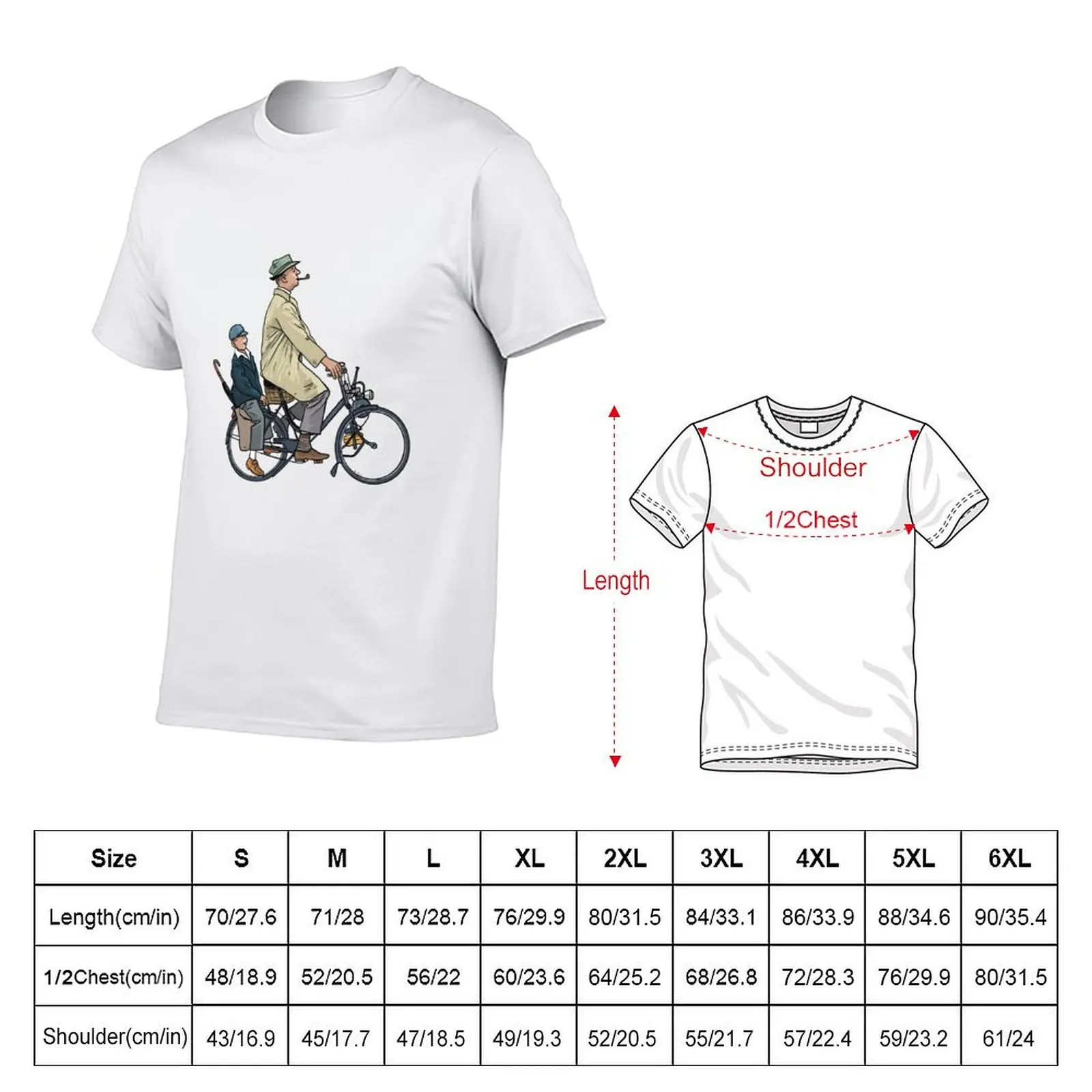 Jacques Tati - Mon Oncle - Monsieur Hulot T-Shirt funny t shirts cotton t shirts for man graphic funny T-Shirt