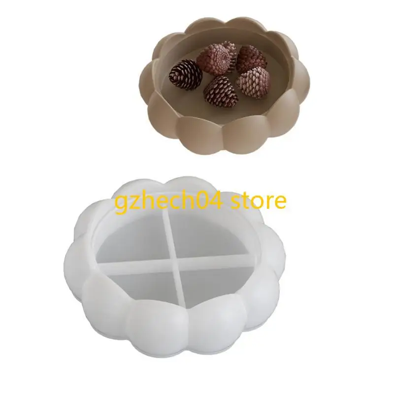 

D55D Reusable Silicone Mold Crafting Molds Flower Jewelry Trays Moulds Silicone Texture Suitable for Home and Present