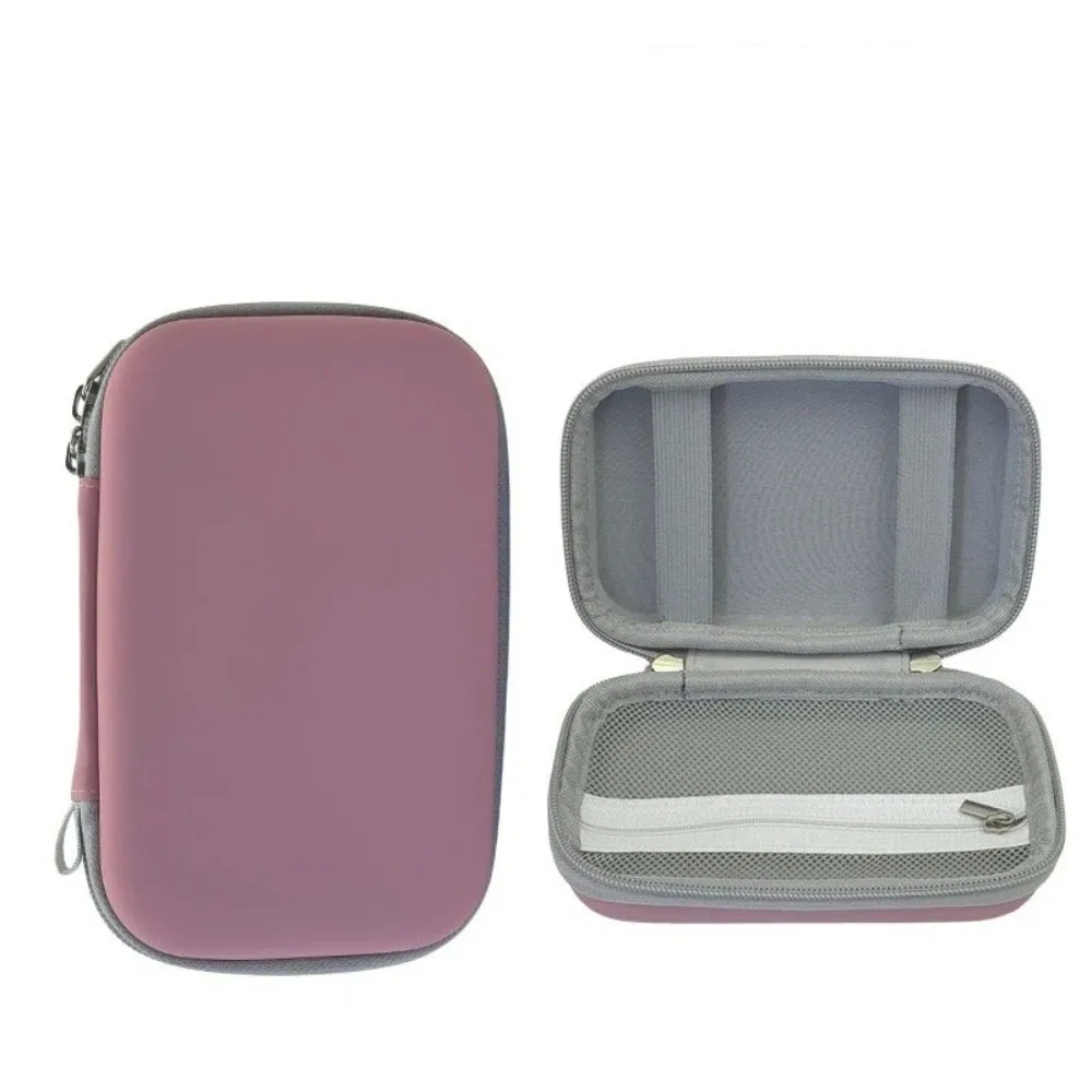 EVA Hard Carrying Case Water-Resistant Multi-Pocket External Hard Drive Bag Drop Proof Zipper Hard Shell Case Home Travel