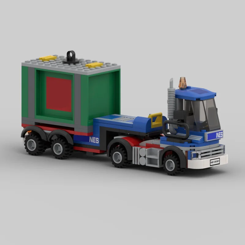 City Car Model MOC Building Bricks Urban Engineering Truck Modular Technology Gifts Holiday Assemble Children Toys Suit
