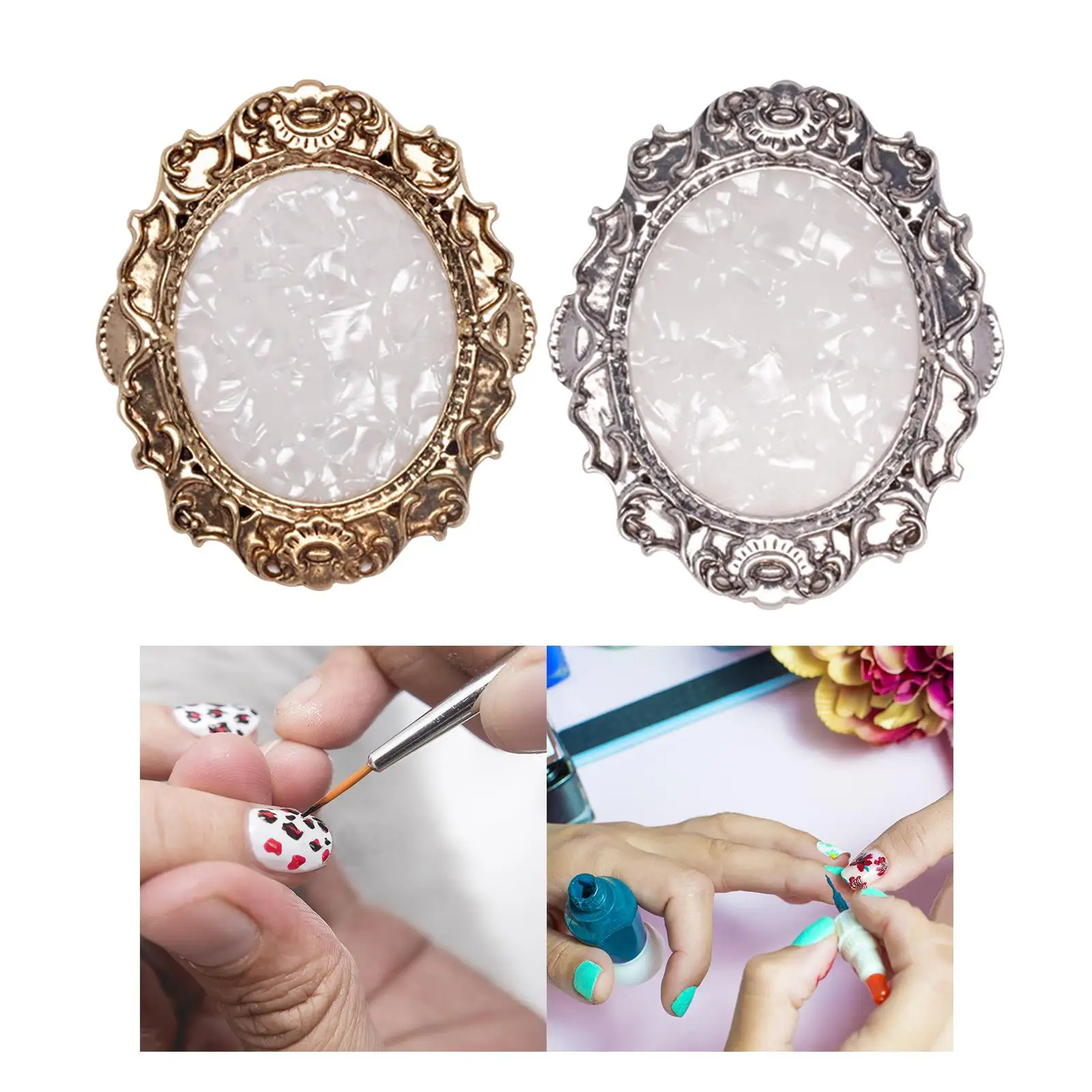 네일 도구, 네일 믹싱 네일 아트 디스플레이 피그먼트 믹싱 플레이트 DIY 홀더 메이크업