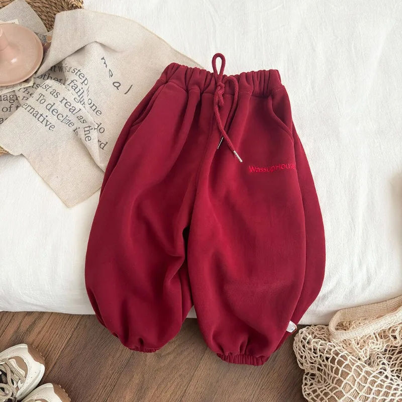 Bellbell 2026 Herbst Baby Jungen Jogginghose 1-8 Jahre Kinder Jungen Sporthose Winter Plus Samt Warme Kleinkind Jungen Hose – Detail 9