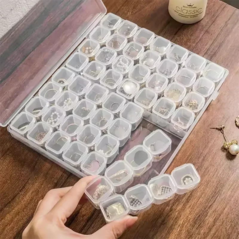 28 grid diamond painting tool storage box, diamond painting embroidery accessory container view 2