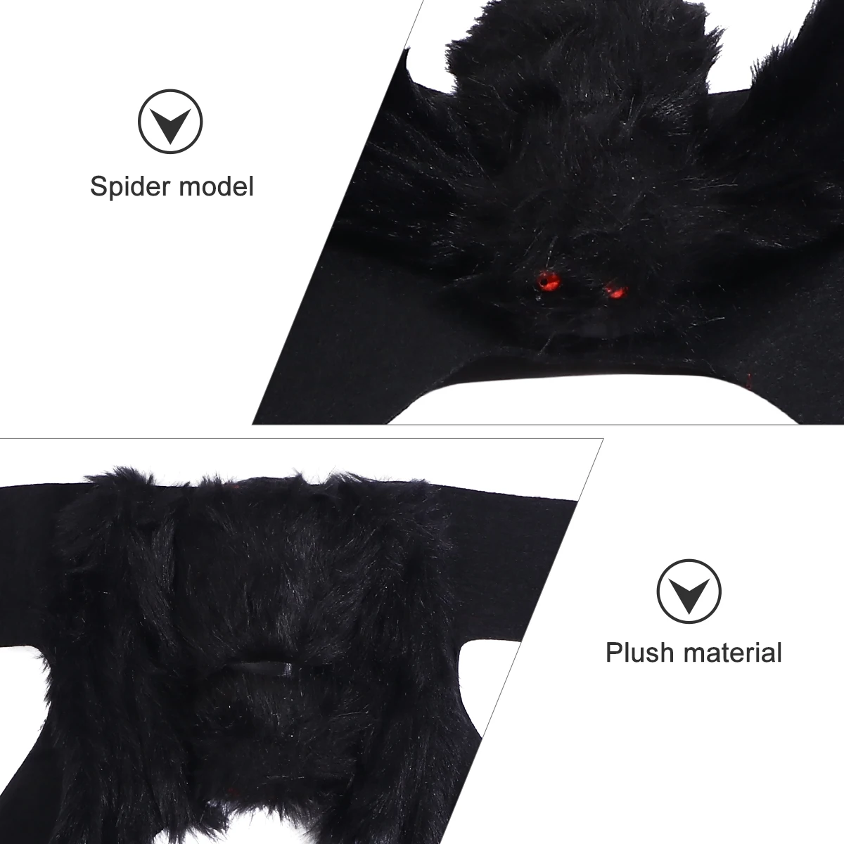 

Pet Spider Costume Adjustable Size Halloween Dog Clothes Vivid Design Outdoor Activities Spider Dress Pet Supplies