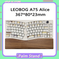 Leobog Alice A75 Keyboard Palm Stand Alice 80 ABM 066 Walnut Wood Support Wrist Pad Adapter Keyboard Custom Pc Gamer Accessories