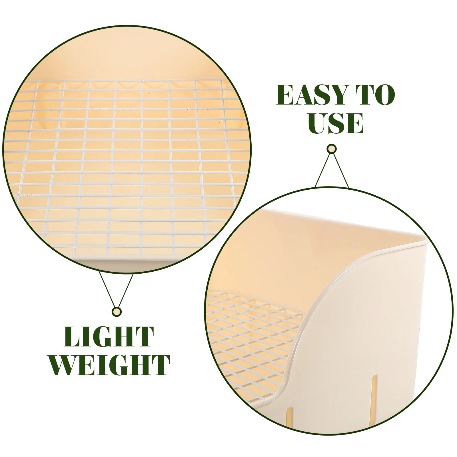 

Rabbit Litter Box Large Reusable Bunny Toilet Odor Free Training Potty For Cage Hamster Guinea Pig Chinchilla Rabbit