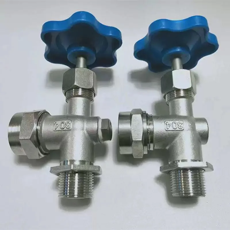 304 stainless steel thread type cock level gauge needle stop valve cock water level gauge valve JX29W (upper and lower pair)