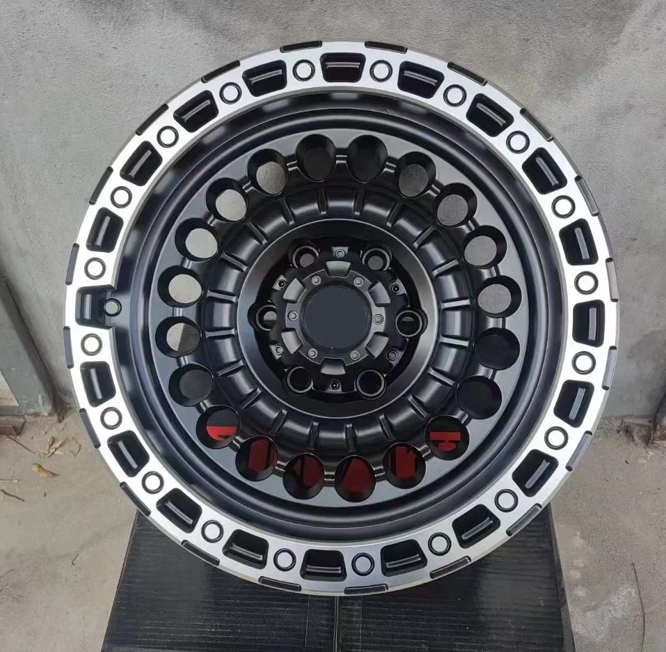 Factory Sale 17 inch Off road  Deep Dish 4x4 Alloy Wheel Rims 6X114.3 6x139.7 Pickup truck Car