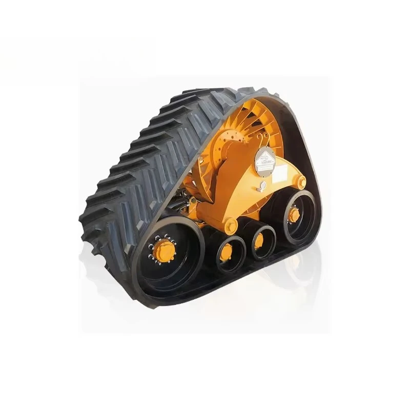 New Triangular Rubber Steel Track and Wheel Assembly Snowmobile Track Chassis