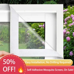 Multi-Color Dustproof Insect-Proof Invisible Ventilation Screen, Suitable for Doors and Windows, Easy to Install & Reusable