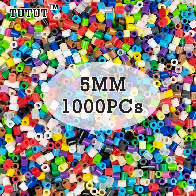 5mm 1000 sztuk żelazne koraliki dla dzieci Pixel Art hama koraliki żelazne koraliki bezpiecznikowe diy puzzle wysokiej jakości prezent zabawka dla dzieci