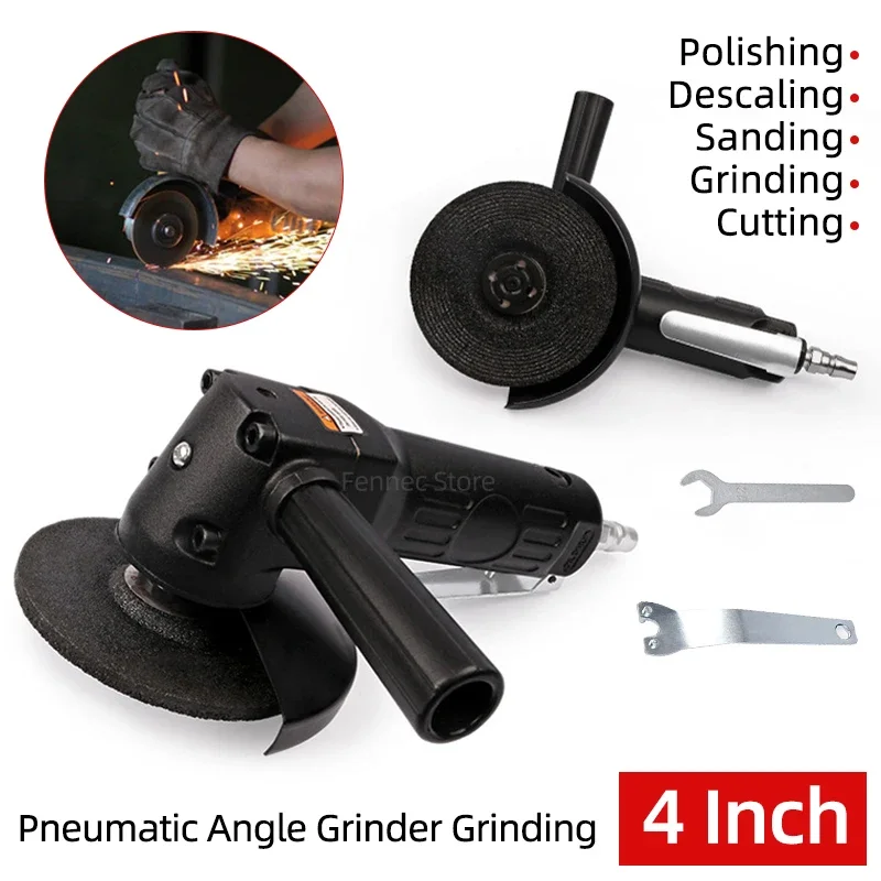 4 Inch Pneumatic Angle Grinder Polishing Machine Wheel Air Grinder Tool for Metal Wood Cutting Grinder  Pneumatic Tool