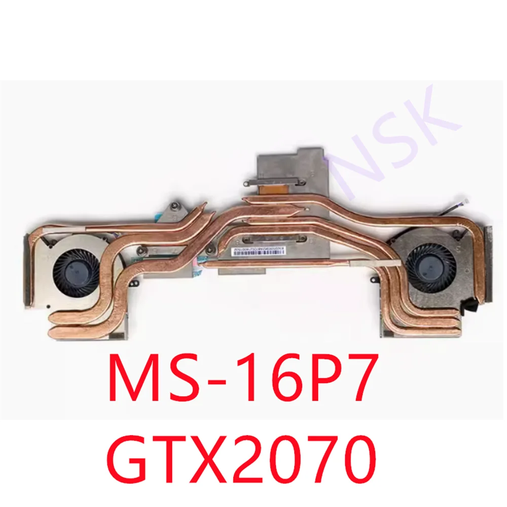 Original  FOR MSI MS-16P7 FOR MSI GE63 GL63 GP63 GV63 8SF 9SF GTX2070 CPU Graphics Heatsink Cooling Fan   100% Test Ok