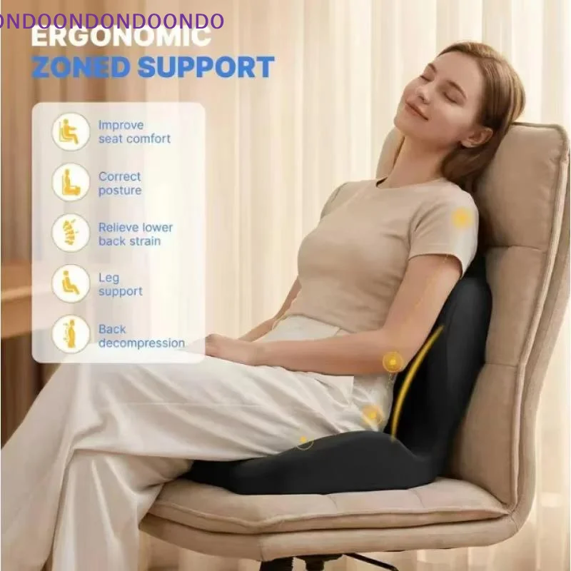 Soft Memory Foam Lumbar Support Cushion Ergonomic Posture Corrector for Office Car Home Daily Use