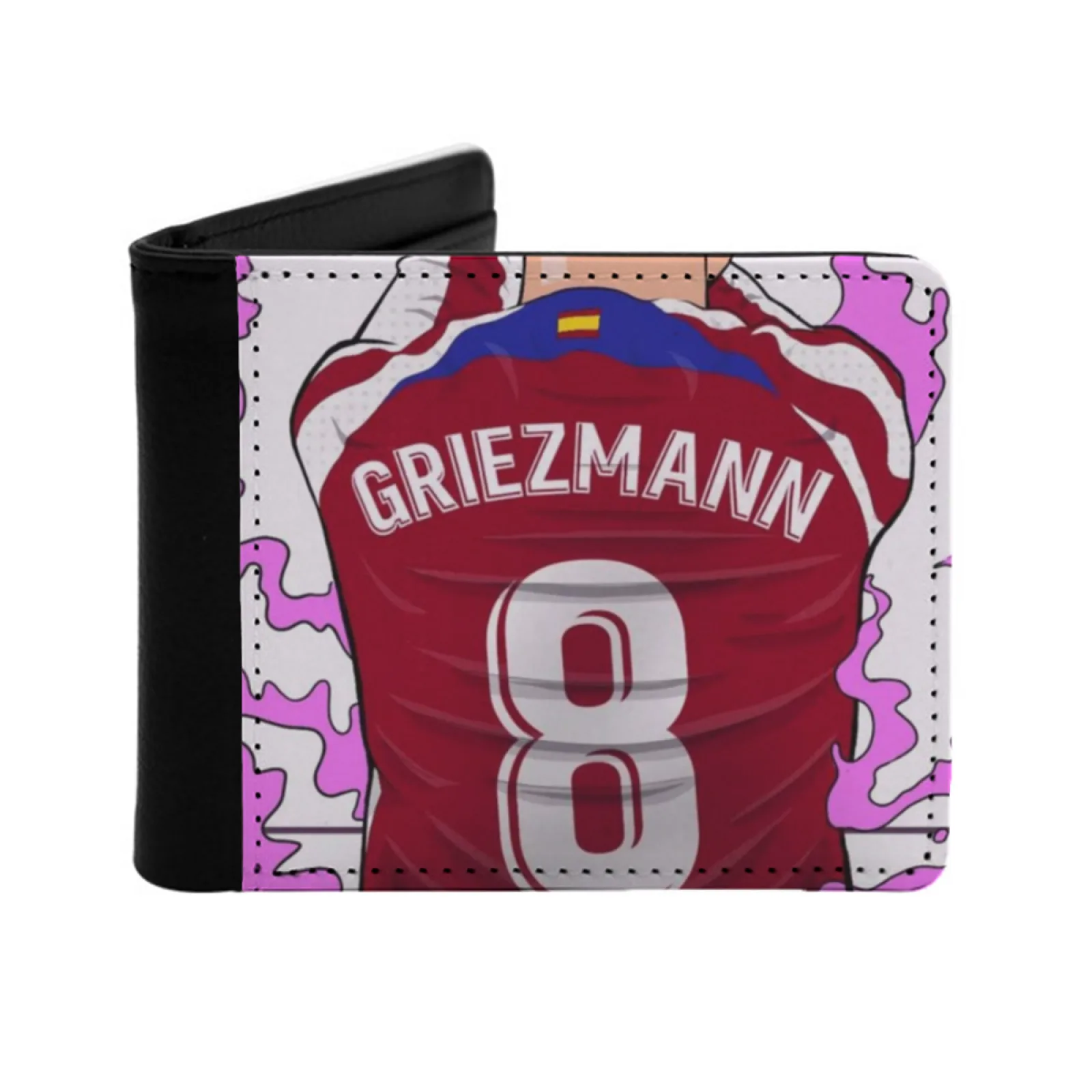 Antoine Griezmann Wallpaper Personalized Wallet For Men And Women Pu Leather Short Pocket Purse Antoine Griezmann Antoine