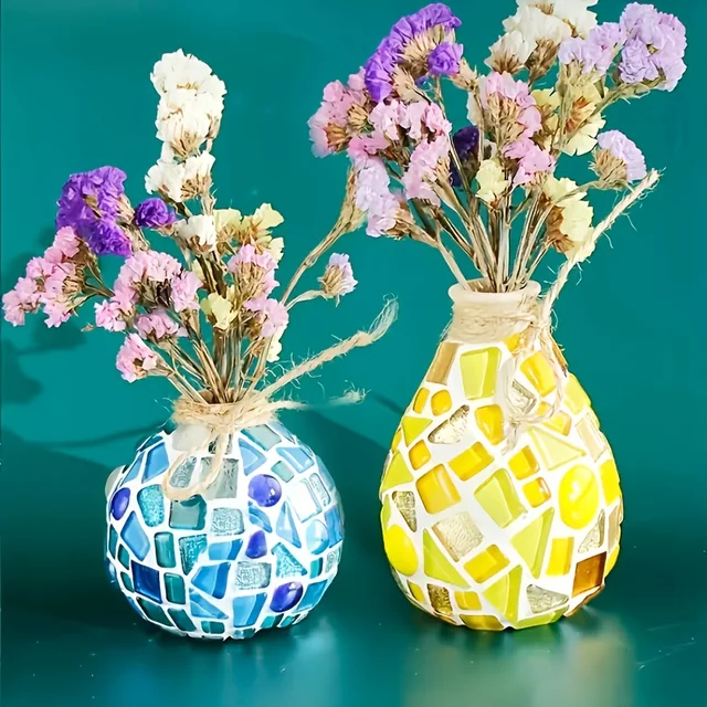 100g/3.5oz Tiny Mixed Color Irregular  Glass Mosaic Tiles - Vibrant Decorative Accents for Bathroom, Kitchen, and Art Pro 5