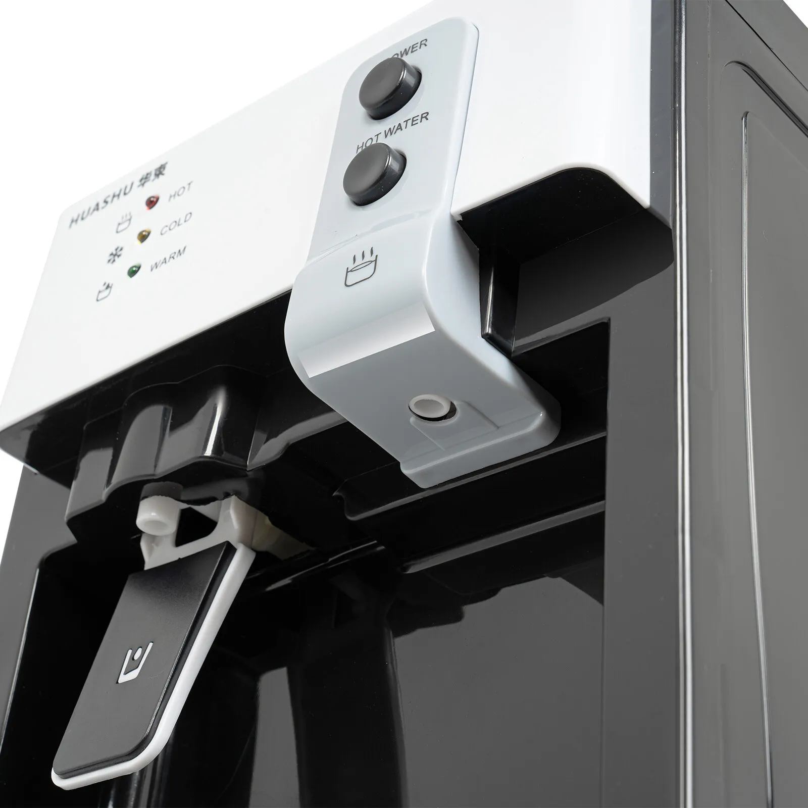 110V 60HZ 550W 5 Gallon Top Loading Water Cooler Dispenser Countertop Hot+Cold Drinking Machine with Recessed Handles for 1.1-4.9gal Water Bottles or Filter Bottles