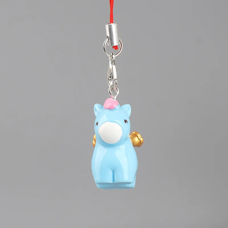 2026 الملونة المهر المفاتيح قلادة التميمة دمية سطح المكتب الحصان على ظهره قلادة دمية حلية الهدايا الإبداعية