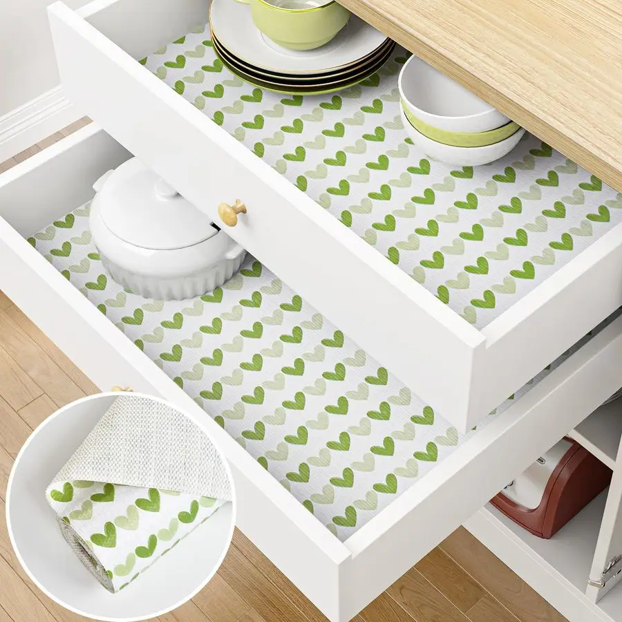 

Drawer Shelf Liners for Kitchen Cabinets Non Adhesive, 24in 23.6FT Cabinet Liners for Shelves Non Slip Drawer Liner, Shelf Paper
