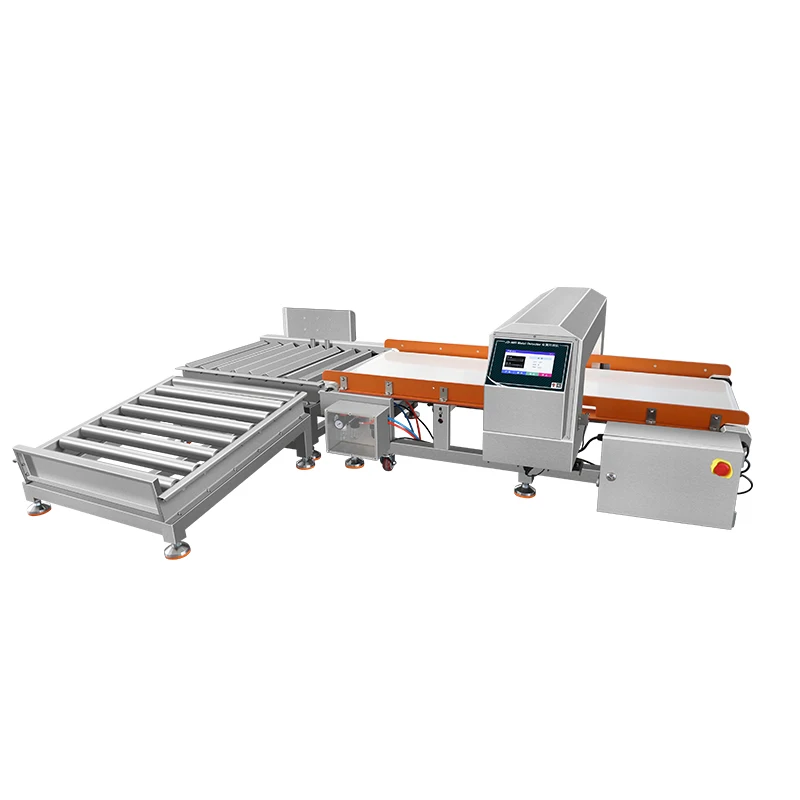 Automatic Metal Detector for Snacks Candy Biscuit Bakery Packaged Food With Conveyor Inspection and Reject Device