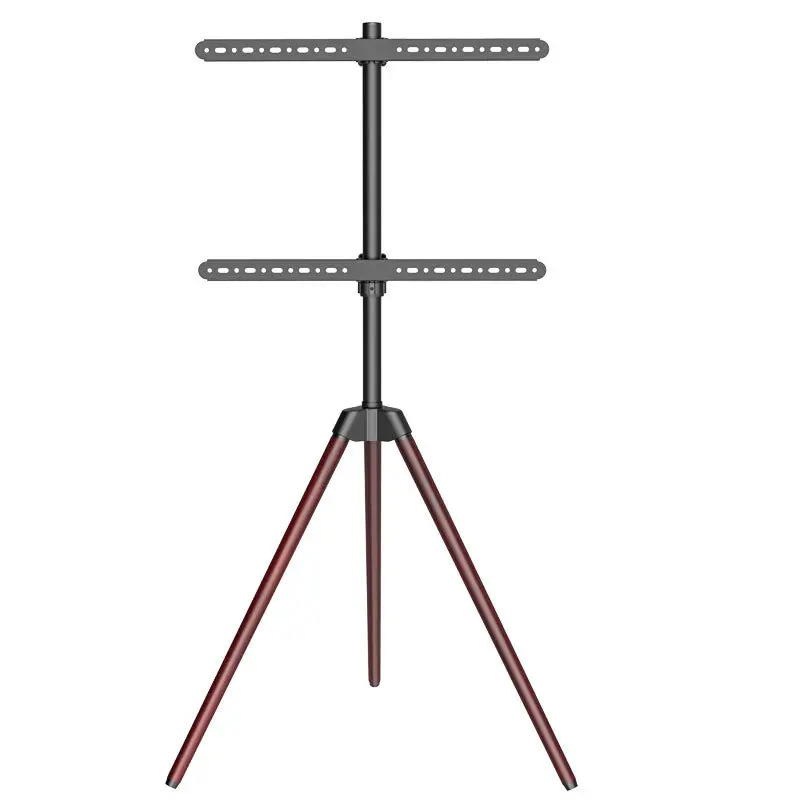 

32 40 50 65 inch TV mobile floor rack tripod solid wood beech bracket floor rack wooden legs