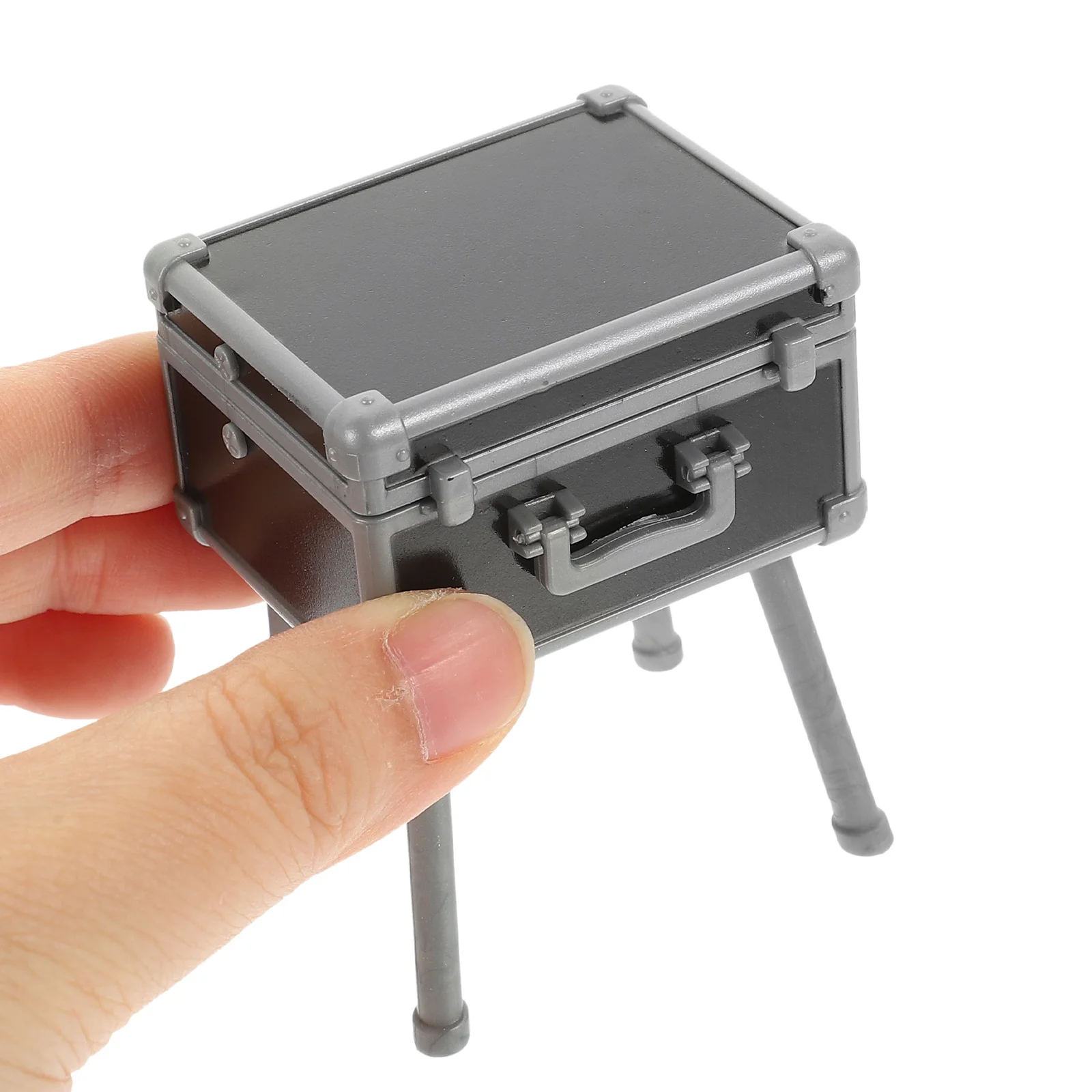 

3pcs Makeup Box For House Decorative Miniature Scene Ornament Desktop Decor Mini Storage Box Mini Dresser Prop