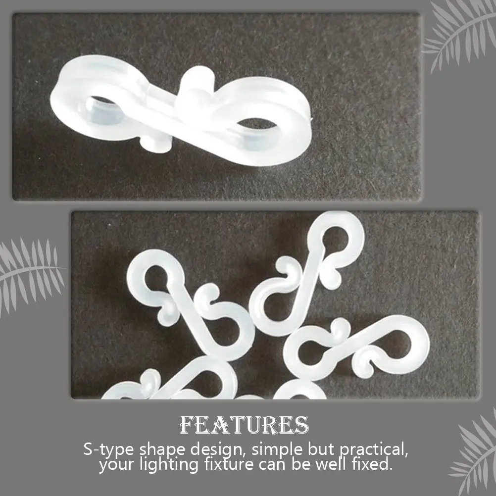 

100 Pcs Christmas Light Clip Hanging Hooks Outdoor for Decoration Clips Coat Hanger