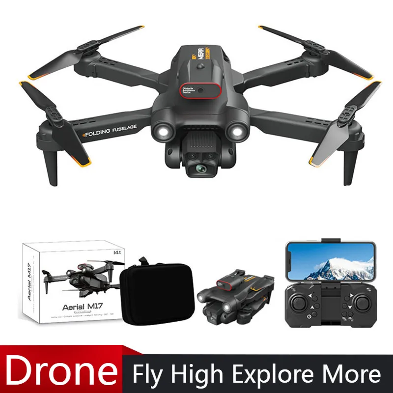 NEW M17 Drone 8K 5G Triple HD Camera Professinal Optical flow Foldable Rc Helicopter WiF FPV Height Hold 360°Obstacle avoidance