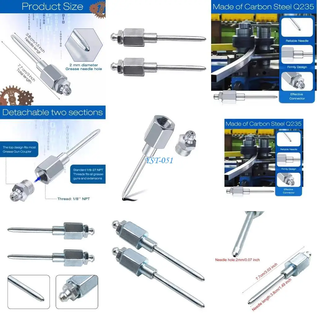 

E15A Stainless Steel Oil Needle Tip Long lasting Nozzle for Mechanical Engineers
