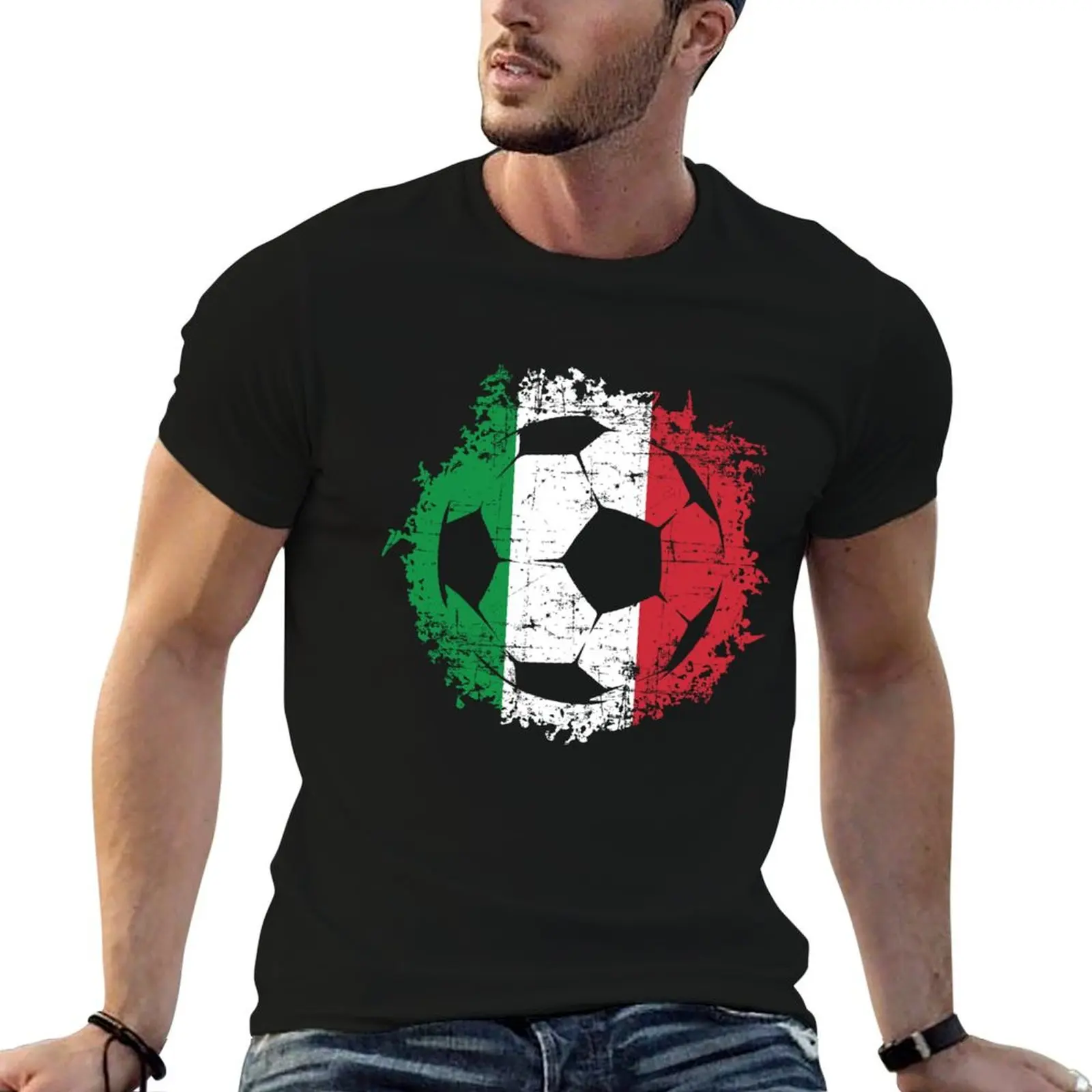 

Italian flag T-Shirt mens graphic t shirts t shirts for man slim fit man t shirts for men casual T-shirt