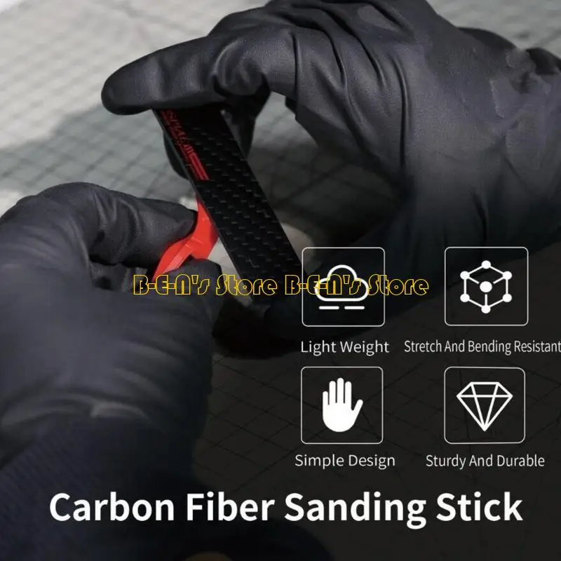 Y1AD Multiple Size Carbon Fiber Sanding Panel High Durability and Ease of Use Suitable for Professional and DIYer Enthusiasts