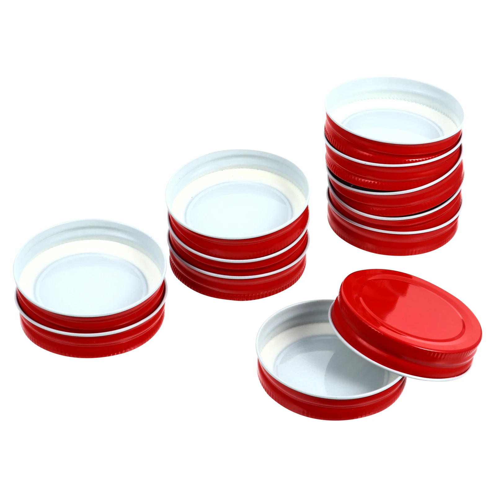 

12Pcs High Quality Tin Lids Sealing Caps for Jars and Bottles Refrigerator Freezer Use Jar Lids Sealing Caps for Bottles