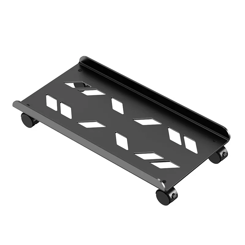 

Carbon steel computer host bracket retractable chassis with power strip support rack movable base