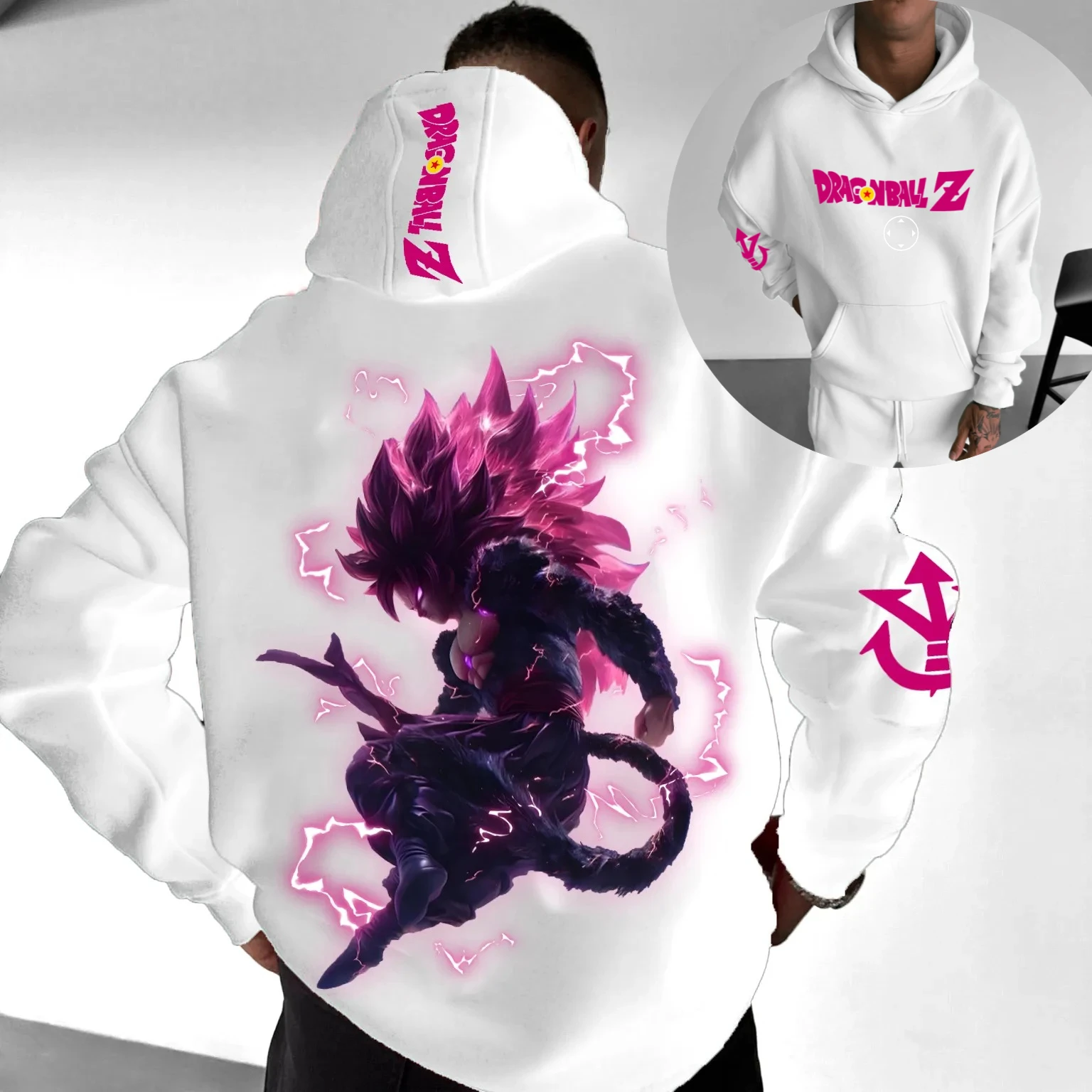 

Dragon Ball Parent-child Clothing Autumn and Winter Japanese Hotblooded Animation Classic Character Hoodie Men's and Women's Top