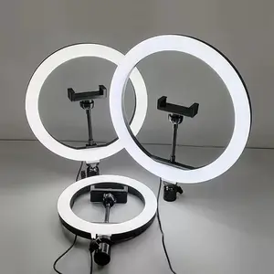 Bilashmart 16cm/26cm/30cm LED Ring Light With Tripod Stand Phone Video