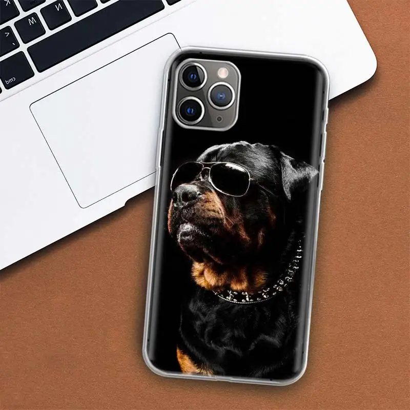 Rottweiler Dog Phone Case For Apple iPhone 11 12 13 14 15 16 Pro Max 7 X XS 8 Plus + Mini SE Customized Print Soft Cover For App