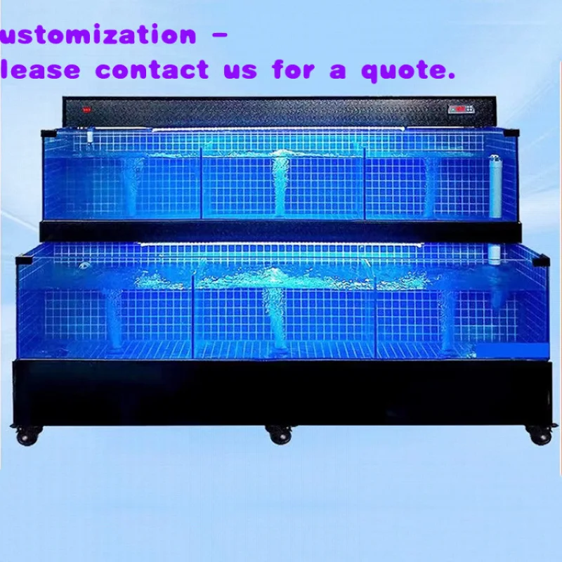 

custom.Customizable Factory Stainless Steel Bottom Rack Live Shellfish Fish Seafood Outdoor Supermarket Pool Dining Room