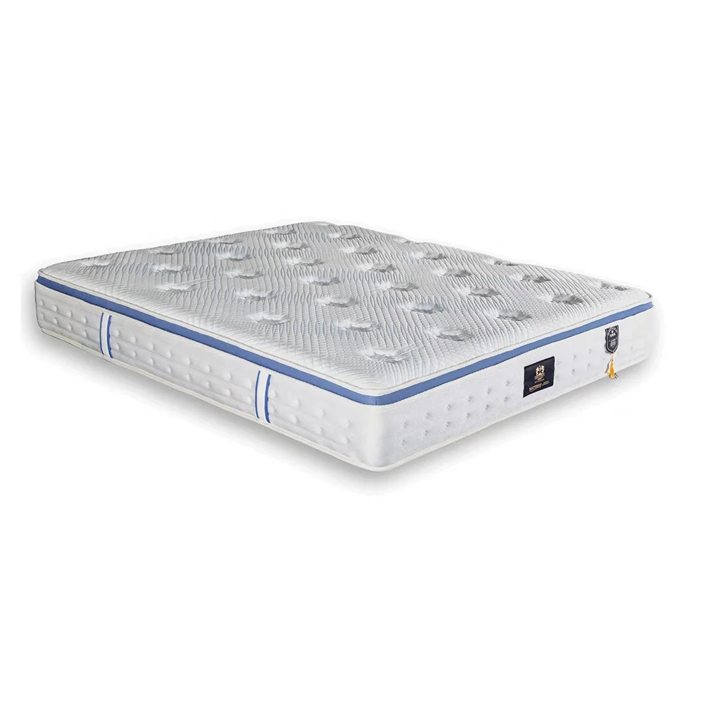 Hotel Home Bedroom Furniture Pocket Spring Mattress Luxury Top White OEM Style Fabric Cooling Mattress