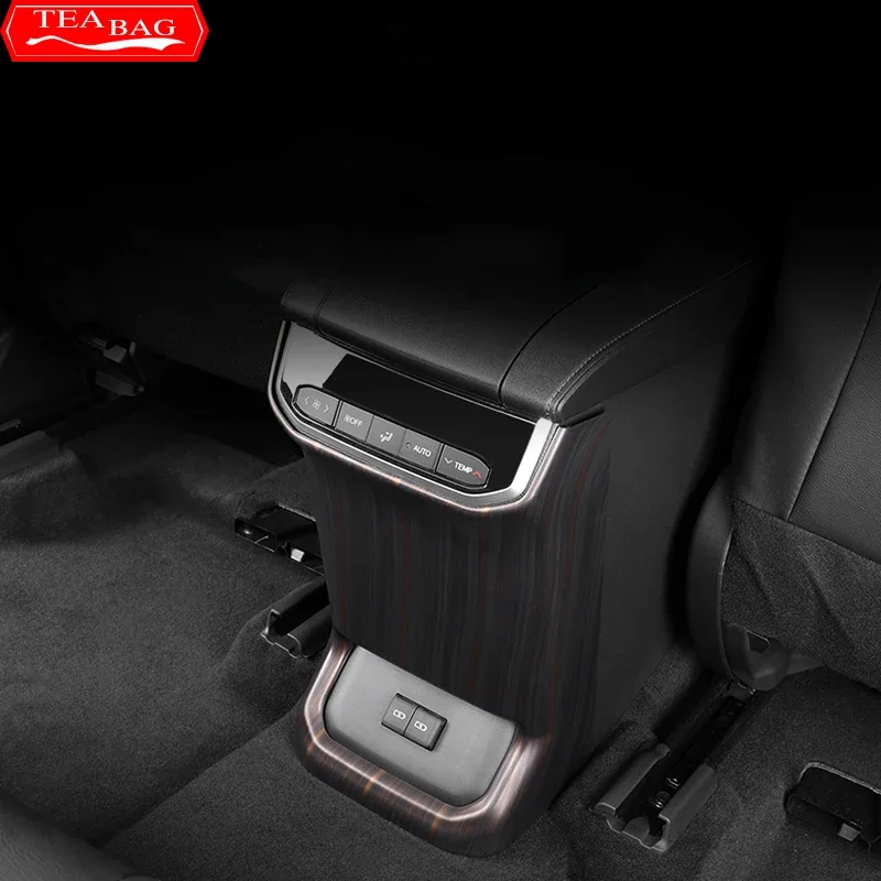 

For Toyota Highlander XU70 Refit 2020-2022 Car Rear Air Outlet Anti Kick Cover Protection Protector ABS Stickers Accessories