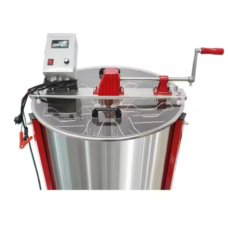 

Intelligent Version 304 stainless steel 6 Frames multi-function honey extractor manual honey shake machine with CE certification