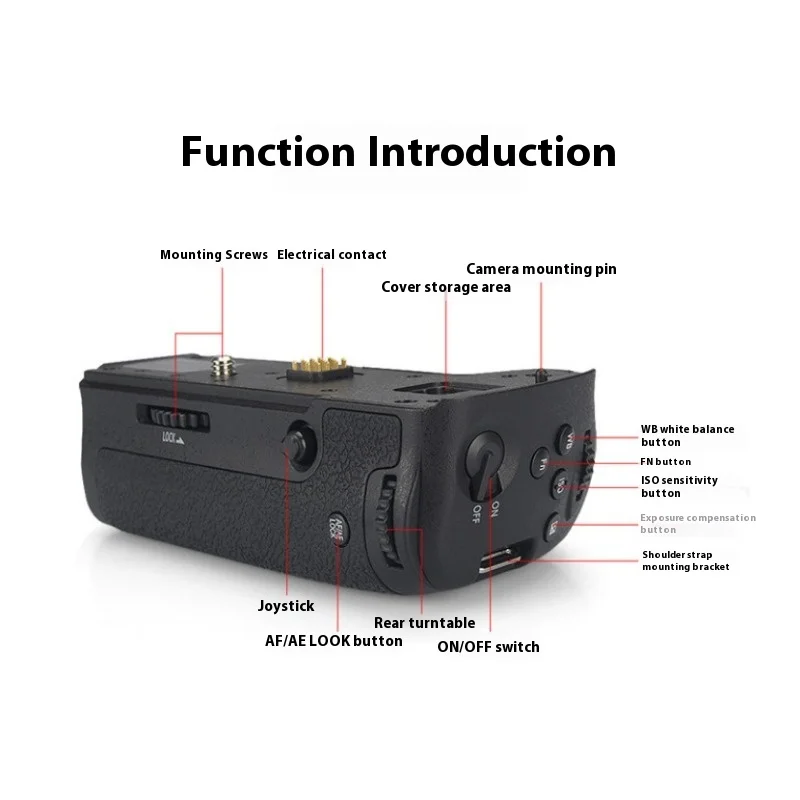 DMW-BGGH5 Tempat Pegangan Baterai Vertikal untuk Kamera Digital Panasonic GH5 SLR