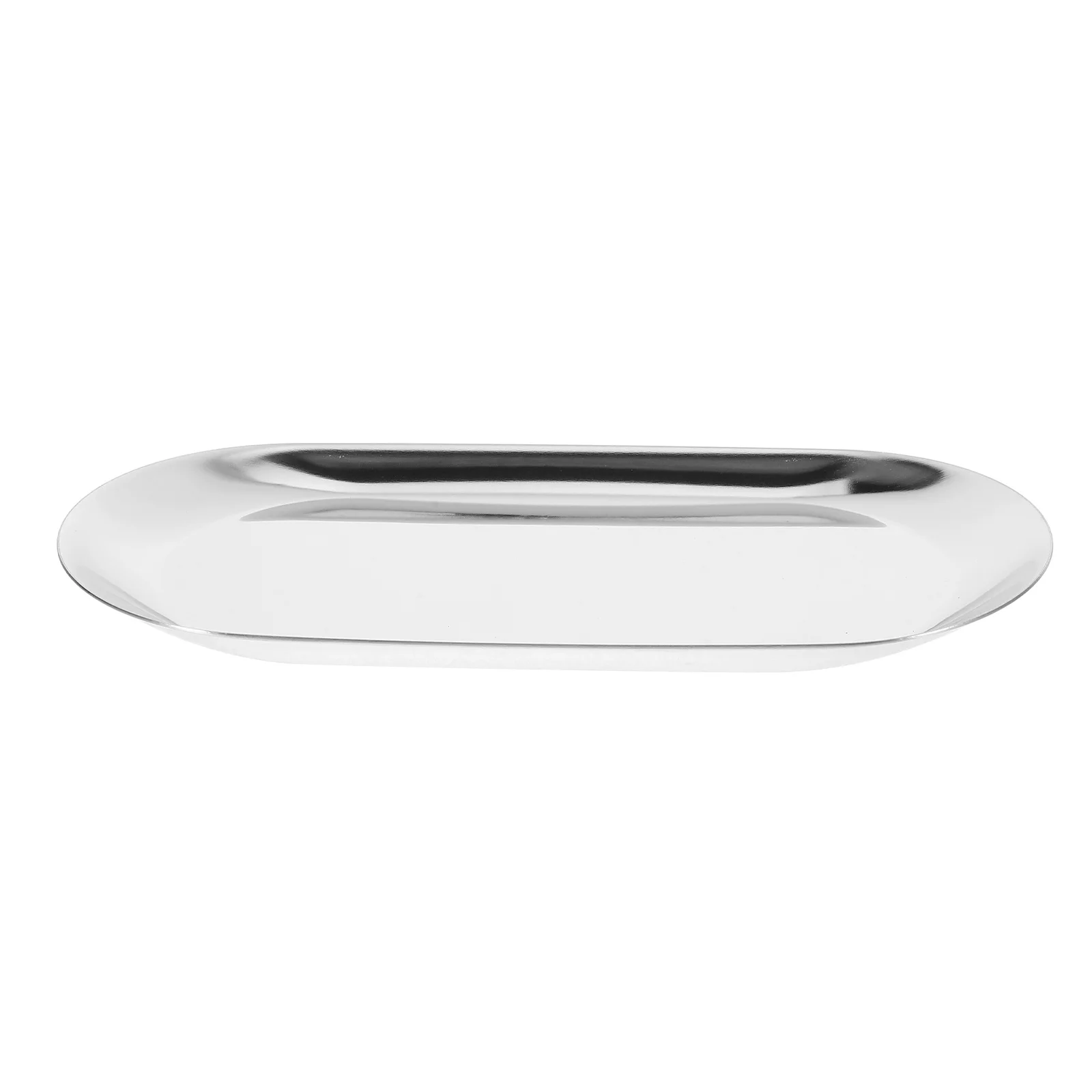 

1pc Rectangular Tip Tray Stainless Steel Serving Tray For Restaurant Bar Holder Multi Purpose Storage Plate