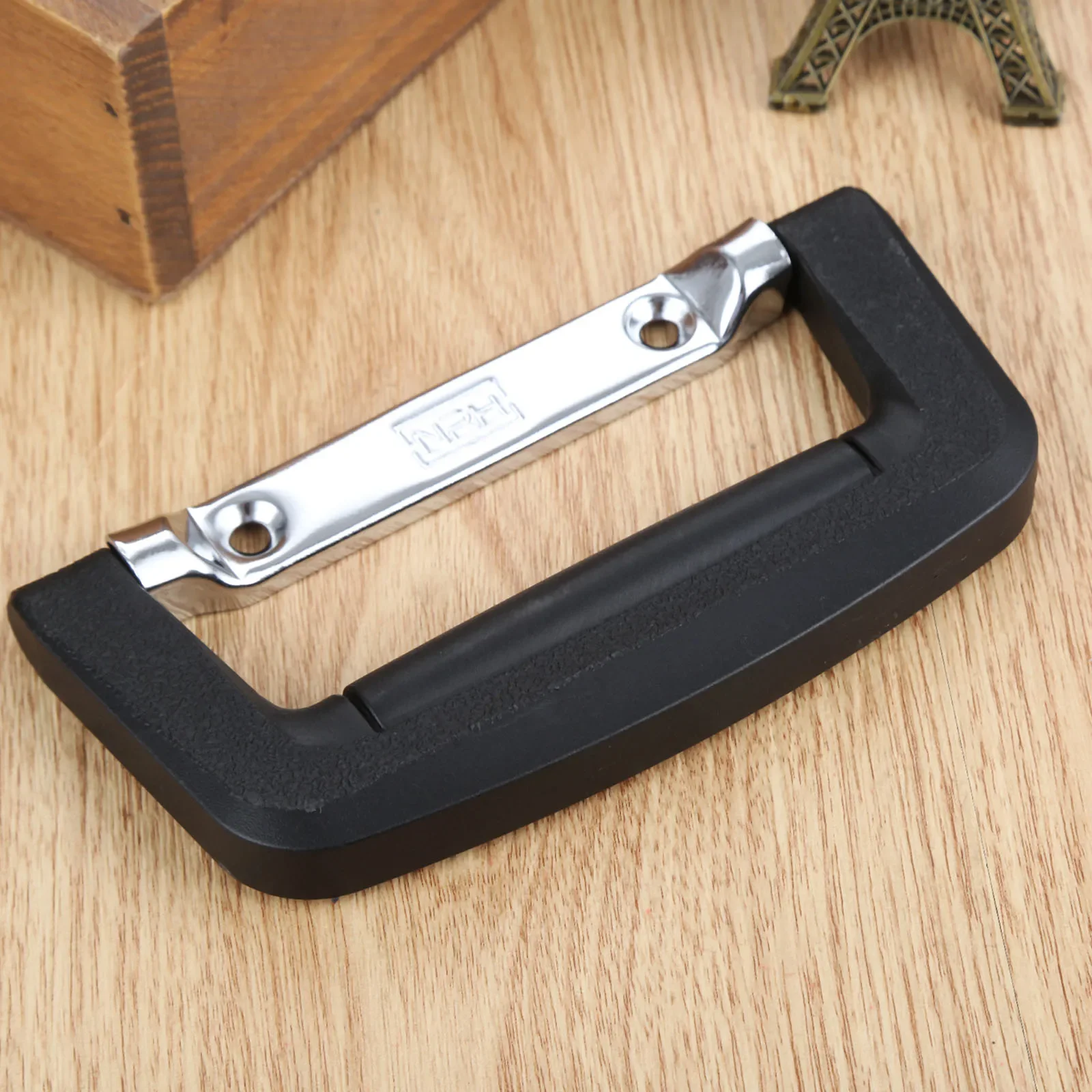 1pc Black Case Handle Toolbox Cabinet Pull Flight Luggage Knob Air Bag Guitar Trolley Suitcase Briefcase Replace Part 130*64mm