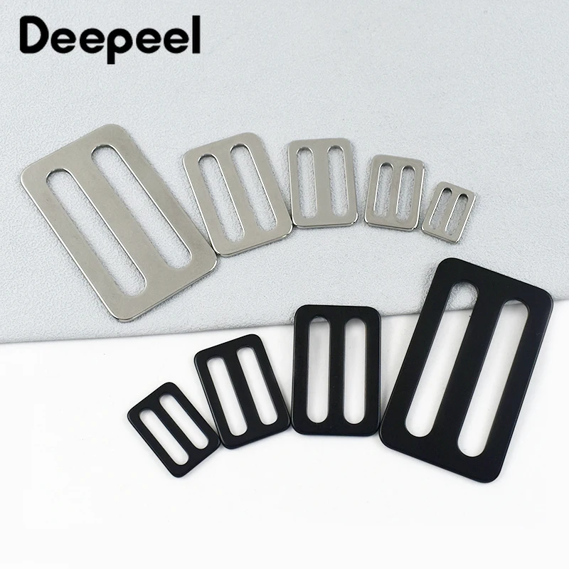 2/4/10Pcs 20-38mm Metal Buckles Backpack Strap Tri-Glide Slider Clasp Webbing Belt Adjustable Buckle Hardware Bags Accessories
