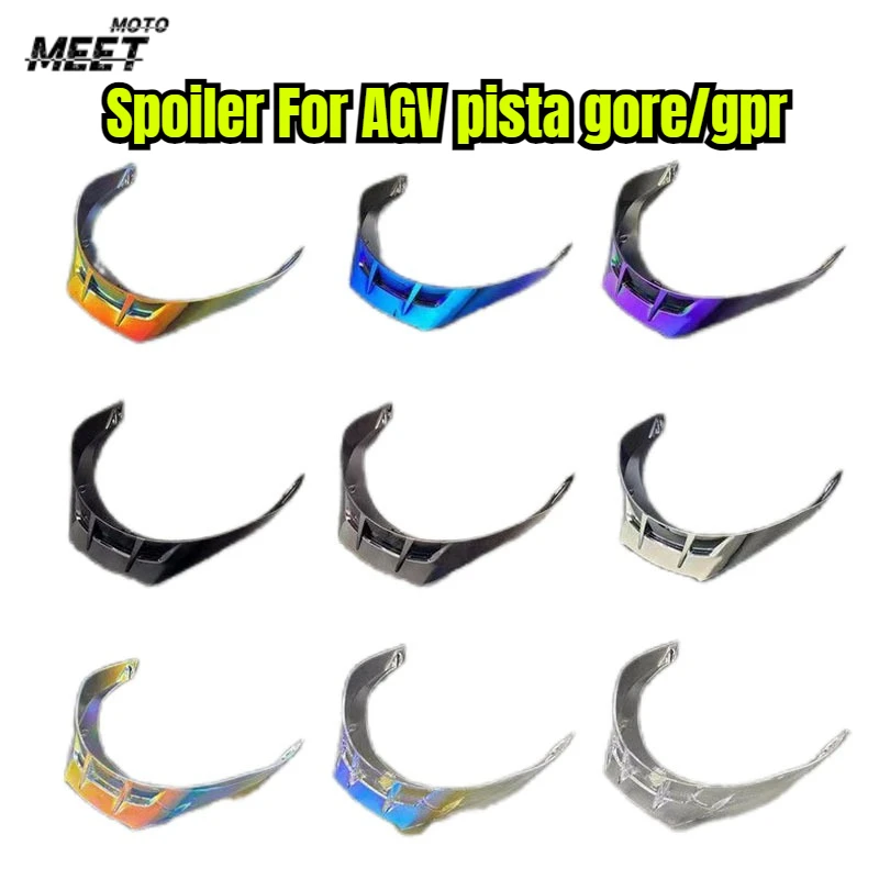 Motorcycle Helmet Accessories Colorful Spoiler For AGV pista gore/gpr Full Face Motorcycle Helmets Accessories