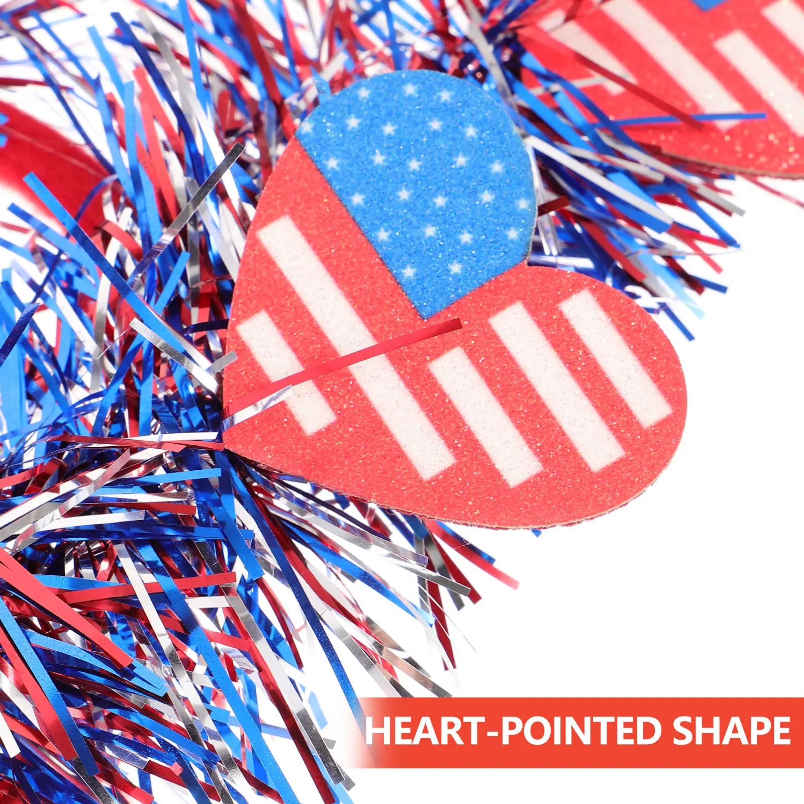 

Набор из 5 повязок на голову ко Дню независимости (4 июля) с милыми помпонами и сердечками, реквизит для фотосессий, аксессуары ко 4 июля, унисекс