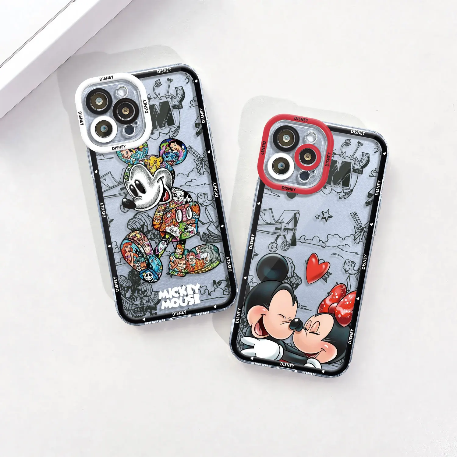 Disney mickey bonito caso claro para samsung galaxy a54 a14 a53 a34 a52 a12 a13 5g a25 a33 a23 a51 a71 a21s a32 4g fundas